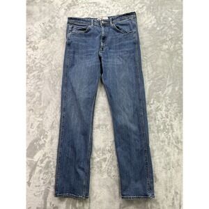 Wrangler Y2K Jeans Mens 34x34 Blue Regular Fit Straight Leg Western Work Cowboy